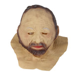 Halloween Latex Old Man Face Cover Halloween Fancy Dress Head for Masquerade Realistic Headgear - Extra Image