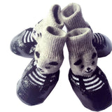 4PCS Pet Socks Anti Slip Waterproof Paw Protector Outdoor Sports Socks Shoes Boots Dogs Protective Paw Rain Snow Shoes - Front View