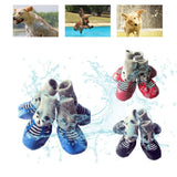 4PCS Pet Socks Anti Slip Waterproof Paw Protector Outdoor Sports Socks Shoes Boots Dogs Protective Paw Rain Snow Shoes