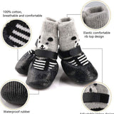 4PCS Pet Socks Anti Slip Waterproof Paw Protector Outdoor Sports Socks Shoes Boots Dogs Protective Paw Rain Snow Shoes - 45-Degree Angle