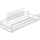 Wrought Iron Bathroom Storage Rack with Sucker Toilet Bowl Sundries Organizer Shelf Wall Hanging