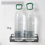 Wrought Iron Bathroom Storage Rack with Sucker Toilet Bowl Sundries Organizer Shelf Wall Hanging