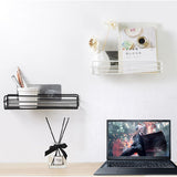 Wrought Iron Bathroom Storage Rack with Sucker Toilet Bowl Sundries Organizer Shelf Wall Hanging