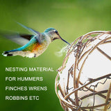 3Pcs 3 Inch Globe Hummingbird Nesters Bird Nesting Material Holder Cotton Balls Bird Nesting Material for Wild Birds Wrens Finches