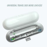 Portable Electric Toothbrush Heads Travel Case Protection Storage Box - 45-Degree Angle