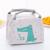 Portable Waterproof Thermal Cooler Insulated Lunch Bag Carry Tote Picnic Storage Bag - Front View