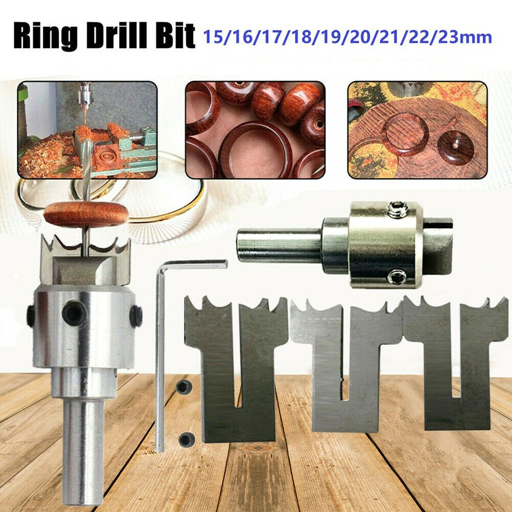 Wooden Thick Ring Maker Set Steel Wood Bead Drill Bit Household DIY Tools for Making Personalized Wooden Rings and Jewelry