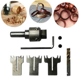 Wooden Thick Ring Maker Set Steel Wood Bead Drill Bit Household DIY Tools for Making Personalized Wooden Rings and Jewelry