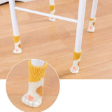 16Pcs Chair Covers Cat Paw Chair Covers Chair Leg Covers Cute Cat Foot Shaped Furniture Feet Covers Chair Leg Floor Protectors