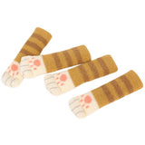 16Pcs Chair Covers Cat Paw Chair Covers Chair Leg Covers Cute Cat Foot Shaped Furniture Feet Covers Chair Leg Floor Protectors