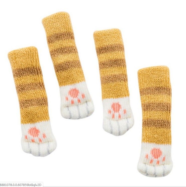 16Pcs Chair Covers Cat Paw Chair Covers Chair Leg Covers Cute Cat Foot Shaped Furniture Feet Covers Chair Leg Floor Protectors