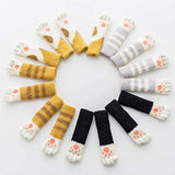16Pcs Chair Covers Cat Paw Chair Covers Chair Leg Covers Cute Cat Foot Shaped Furniture Feet Covers Chair Leg Floor Protectors