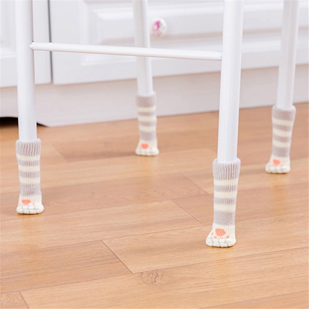 16Pcs Chair Covers Cat Paw Chair Covers Chair Leg Covers Cute Cat Foot Shaped Furniture Feet Covers Chair Leg Floor Protectors