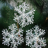 Christmas Snowflake Ornaments Christmas Tree Decorative Hanging Ornament Home Festival Decor
