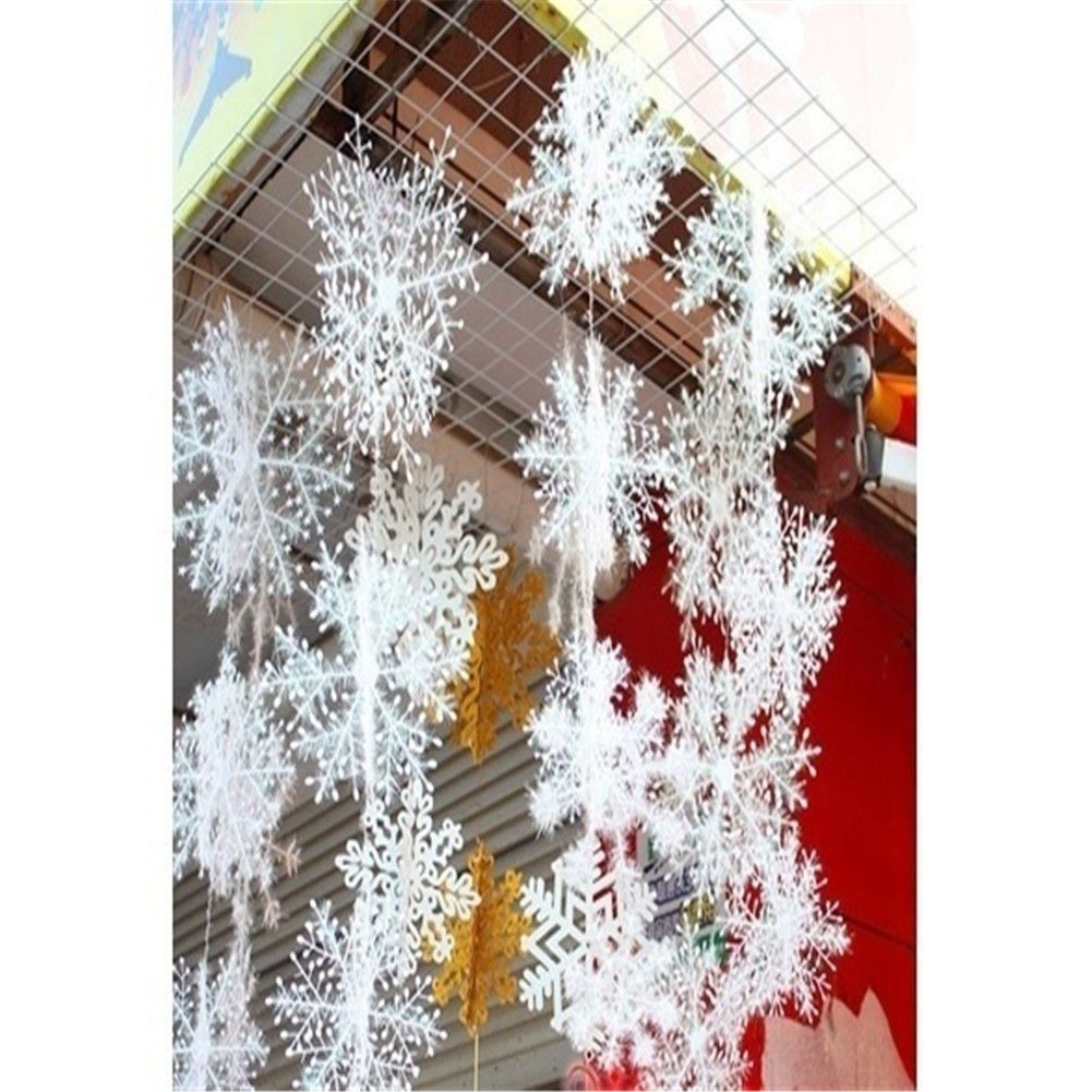 Christmas Snowflake Ornaments Christmas Tree Decorative Hanging Ornament Home Festival Decor