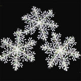Christmas Snowflake Ornaments Christmas Tree Decorative Hanging Ornament Home Festival Decor - 45-Degree Angle