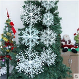 Christmas Snowflake Ornaments Christmas Tree Decorative Hanging Ornament Home Festival Decor - Low Angle