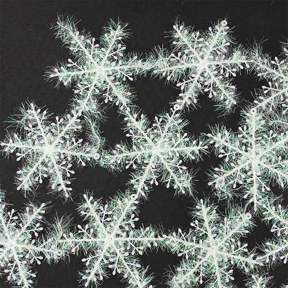 Christmas Snowflake Ornaments Christmas Tree Decorative Hanging Ornament Home Festival Decor