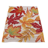 Fall Table Runner Holiday Table Runners for Dining Room Harvest Maple Leaf Table Runner for Fall Autumn and Thanksgiving Decorations - Side View