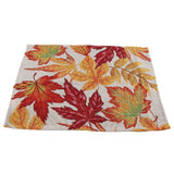 Fall Table Runner Holiday Table Runners for Dining Room Harvest Maple Leaf Table Runner for Fall Autumn and Thanksgiving Decorations - Close-Up Angle
