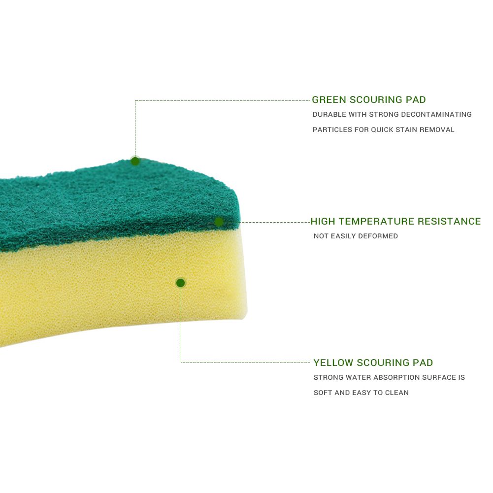 1pc Sponge Dish Bowl Pot Pan Scrubbing Cleaning Sponge Kitchen Cleaning Tools
