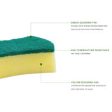 1pc Sponge Dish Bowl Pot Pan Scrubbing Cleaning Sponge Kitchen Cleaning Tools - Side View