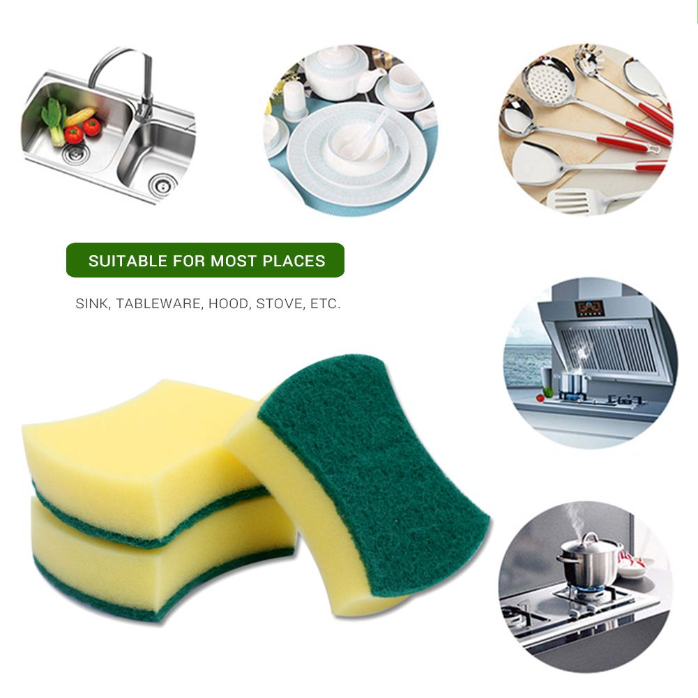 1pc Sponge Dish Bowl Pot Pan Scrubbing Cleaning Sponge Kitchen Cleaning Tools