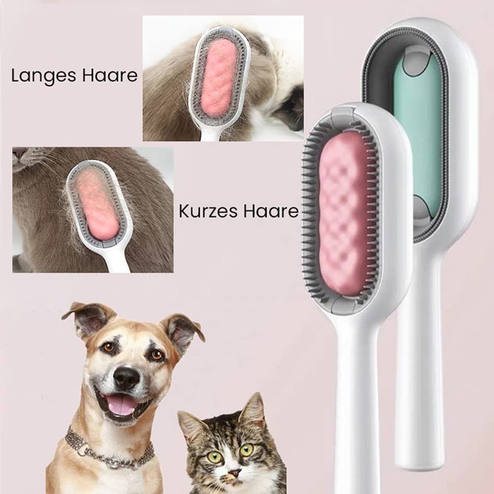 Pet Brush Grooming Comb Soft Bristles Pet Grooming Brush for Massage and Removal of Loose Hair Tangled Hair
