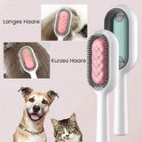 Pet Brush Grooming Comb Soft Bristles Pet Grooming Brush for Massage and Removal of Loose Hair Tangled Hair - Top-Down View