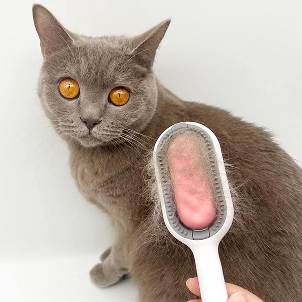 Pet Brush Grooming Comb Soft Bristles Pet Grooming Brush for Massage and Removal of Loose Hair Tangled Hair