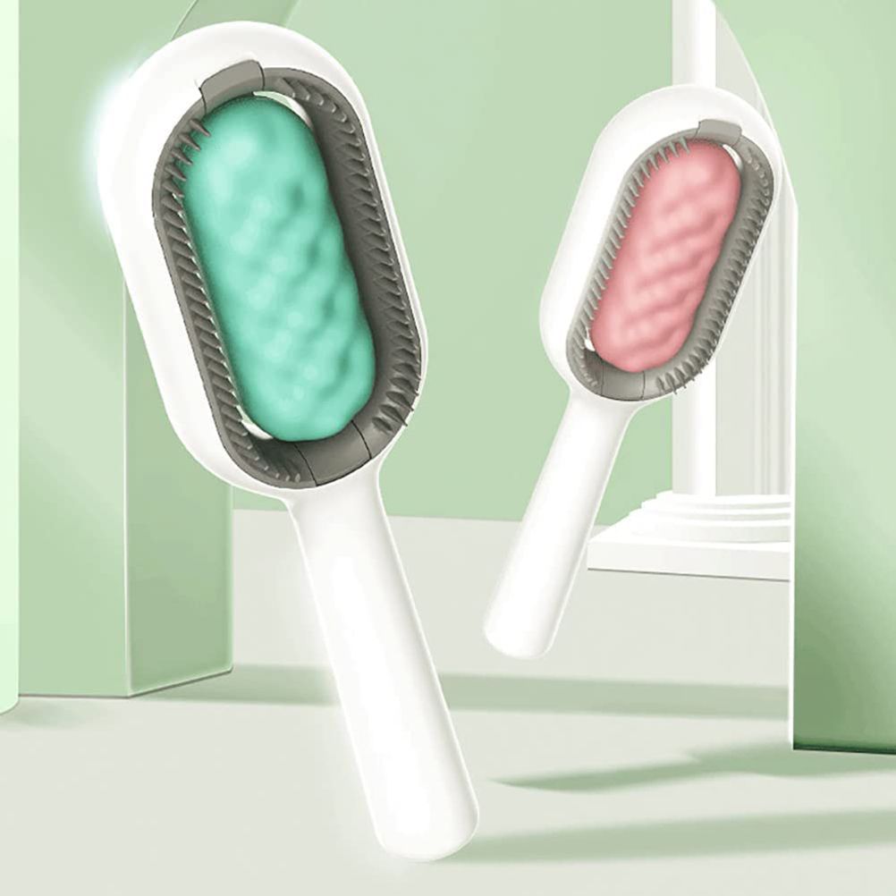 Pet Brush Grooming Comb Soft Bristles Pet Grooming Brush for Massage and Removal of Loose Hair Tangled Hair