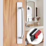 Self Stick Cabinet Drawer Handles Pulls Aluminum Alloy Drawer Push Pull Handles Punch Free Adhesive Handle for Kitchen Cabinet Drawer Window Sliding Closet