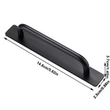 Self Stick Cabinet Drawer Handles Pulls Aluminum Alloy Drawer Push Pull Handles Punch Free Adhesive Handle for Kitchen Cabinet Drawer Window Sliding Closet - Front View