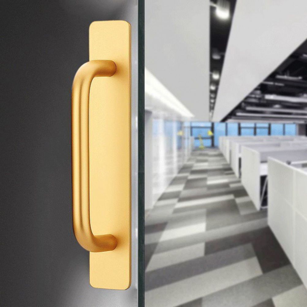 Self Stick Cabinet Drawer Handles Pulls Aluminum Alloy Drawer Push Pull Handles Punch Free Adhesive Handle for Kitchen Cabinet Drawer Window Sliding Closet
