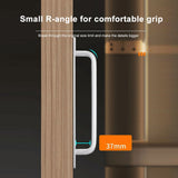 Self Stick Cabinet Drawer Handles Pulls Aluminum Alloy Drawer Push Pull Handles Punch Free Adhesive Handle for Kitchen Cabinet Drawer Window Sliding Closet