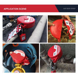 Gate Valve Lockout Device Plastic Outdoor Water Hose Protector Valve Lockout for Professional and Industrial Use - Side View