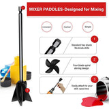 Resin Mixer Epoxy Mixer Paddles Paint Mixer for Drill Reusable Bidirectional Paint Stirrer for Drill Epoxy and Paint Mixer Drill Attachment - Close-Up Angle