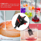 Resin Mixer Epoxy Mixer Paddles Paint Mixer for Drill Reusable Bidirectional Paint Stirrer for Drill Epoxy and Paint Mixer Drill Attachment - Extra Image