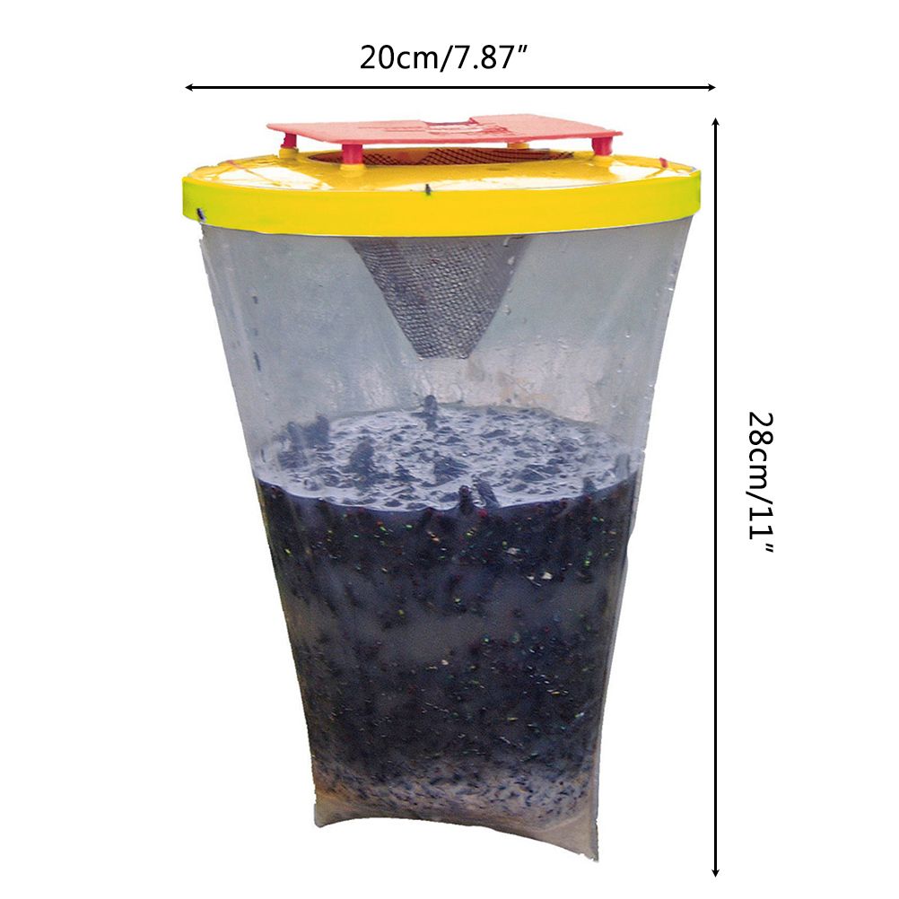 Fly Trap Outdoors Fly Catcher Hanging Fly Bags for Outdoor Barns Stables and Yards