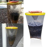 Fly Trap Outdoors Fly Catcher Hanging Fly Bags for Outdoor Barns Stables and Yards - Top-Down View