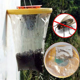 Fly Trap Outdoors Fly Catcher Hanging Fly Bags for Outdoor Barns Stables and Yards - Low Angle
