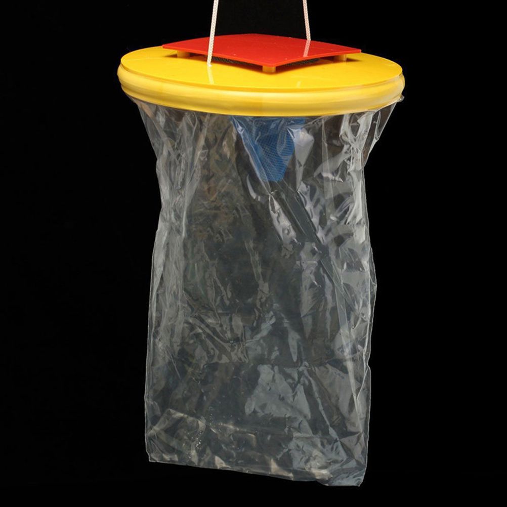 Fly Trap Outdoors Fly Catcher Hanging Fly Bags for Outdoor Barns Stables and Yards
