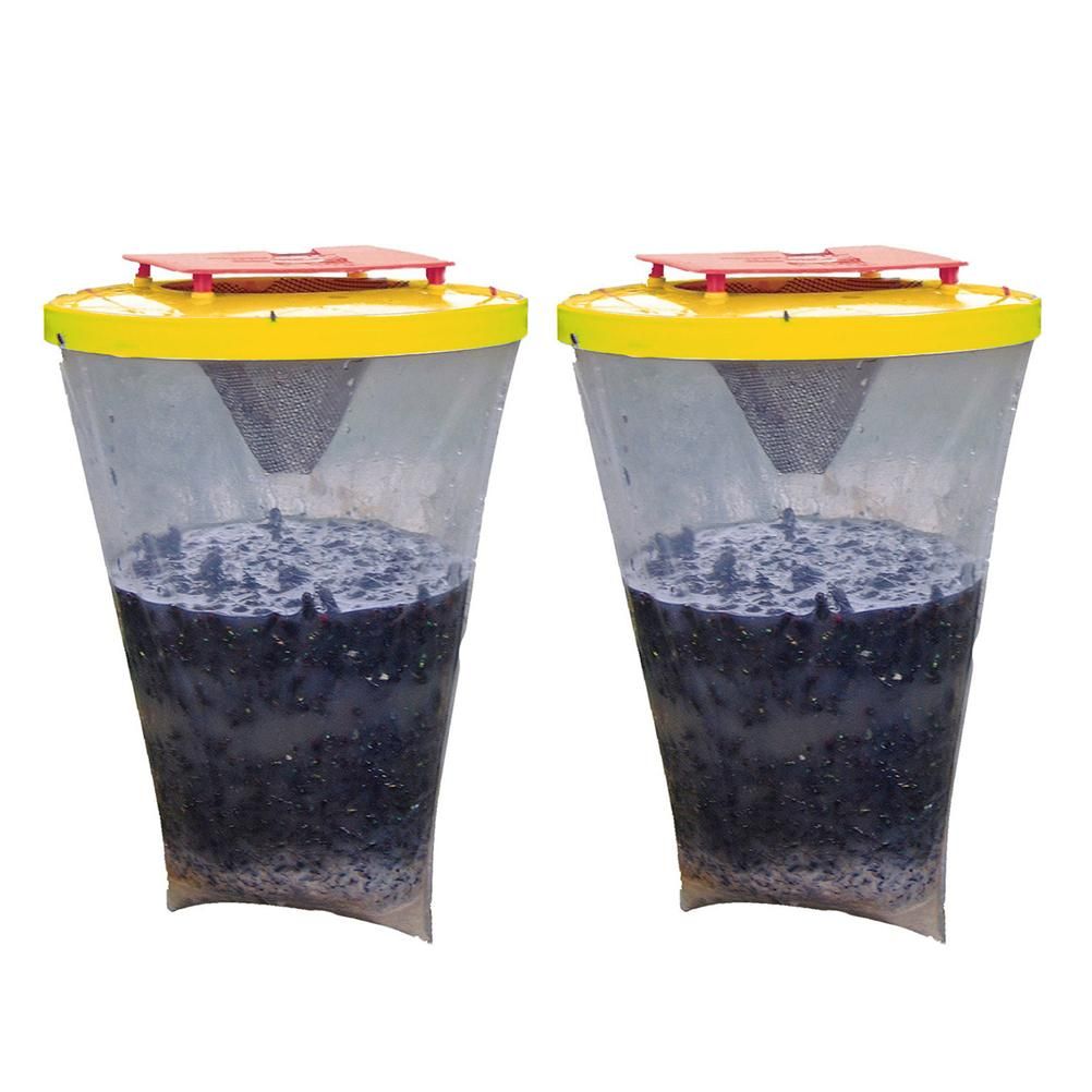 Fly Trap Outdoors Fly Catcher Hanging Fly Bags for Outdoor Barns Stables and Yards