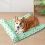 Pet Cooling Mat Cooling Pad Summer Pet Bed Pet Cooling Blanket Sleep Mat for Dogs Cats - Top-Down View