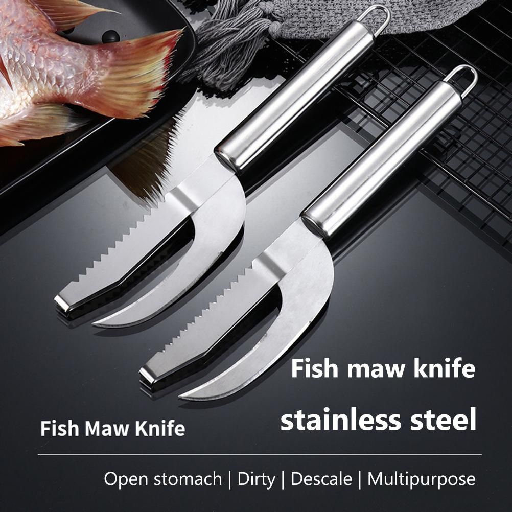 Fish Scaler Remover Cutter Stainless Steel Sawtooth Remover with Handle Multi Functional Home Kitchen Tool