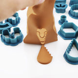 142 Pcs Polymer Clay Cutters Set Clay Earring Cutters with Earrings Accessories for Polymer Clay Jewelry Making - Rear View