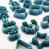 142 Pcs Polymer Clay Cutters Set Clay Earring Cutters with Earrings Accessories for Polymer Clay Jewelry Making - Close-Up Angle