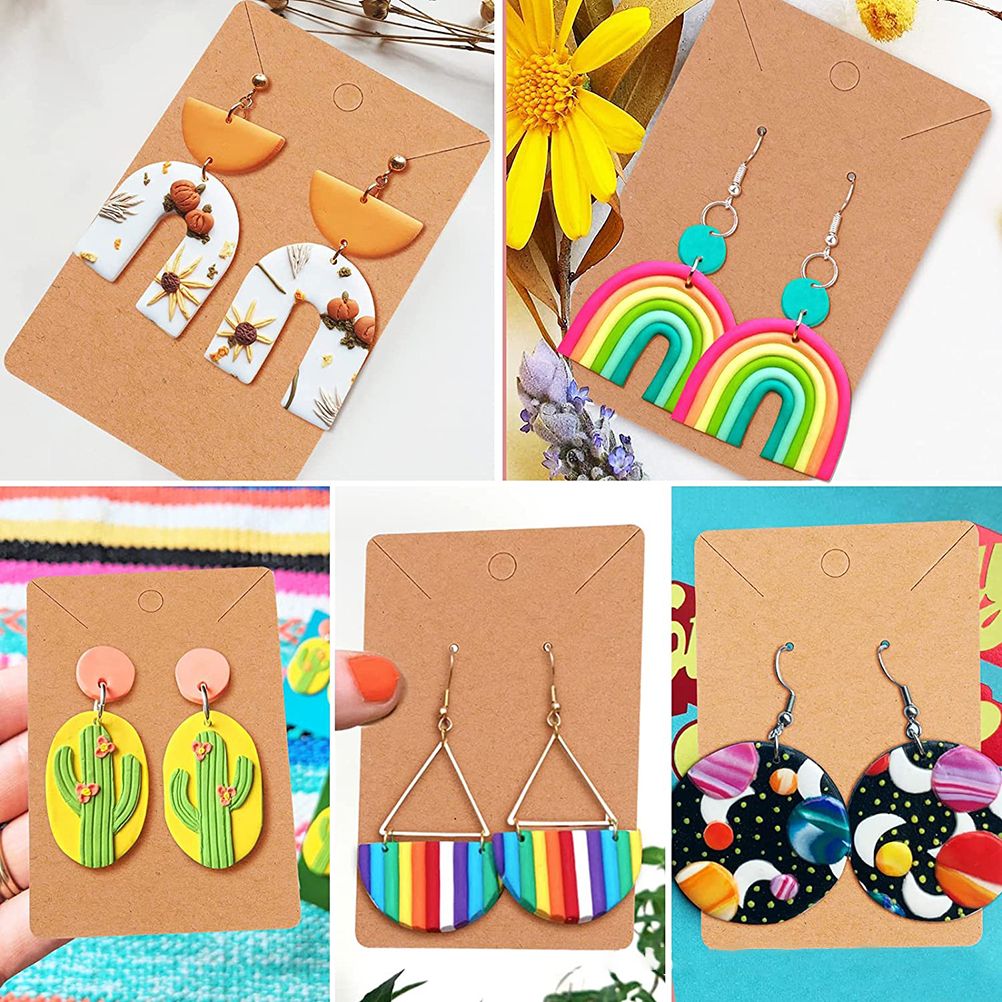 142 Pcs Polymer Clay Cutters Set Clay Earring Cutters with Earrings Accessories for Polymer Clay Jewelry Making