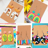 142 Pcs Polymer Clay Cutters Set Clay Earring Cutters with Earrings Accessories for Polymer Clay Jewelry Making