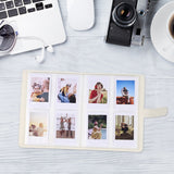 Retro Photo Album 128 Photos Pocket Album PU Cover Picture Album Photo Album Birthday Wedding Gift - 45-Degree Angle